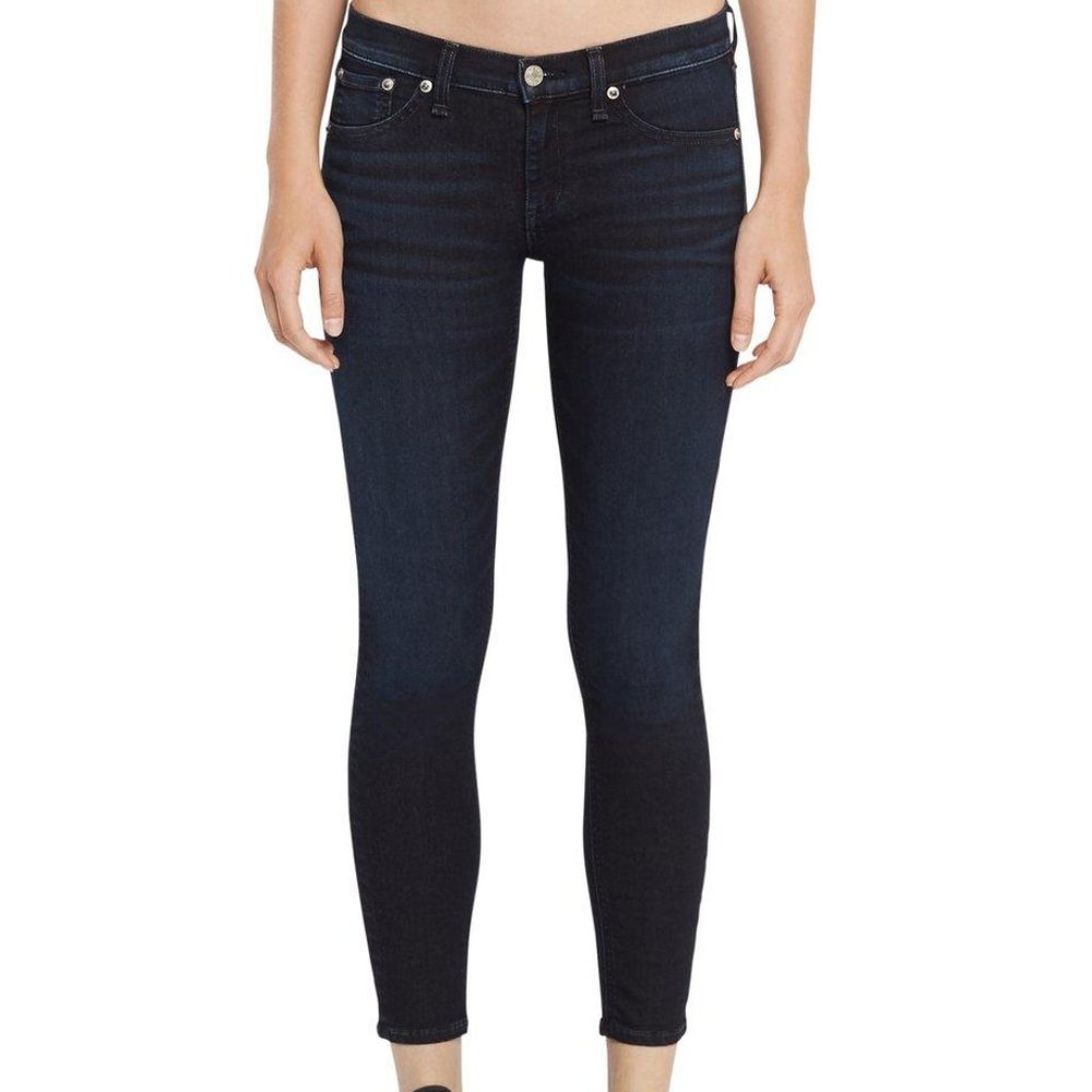 rag & bone dark wash capri jeans